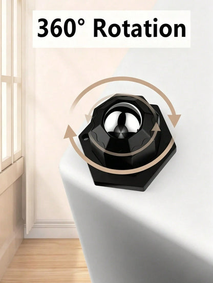 1/4/8pcs 360° Swivel Heavy Duty Mini Casters, Heavy Duty Furniture Moving Wheels, Self-Adhesive Furniture Casters, Smooth Rolling And Easy To Move, No Drilling Required, Quiet Operation, Suitable For