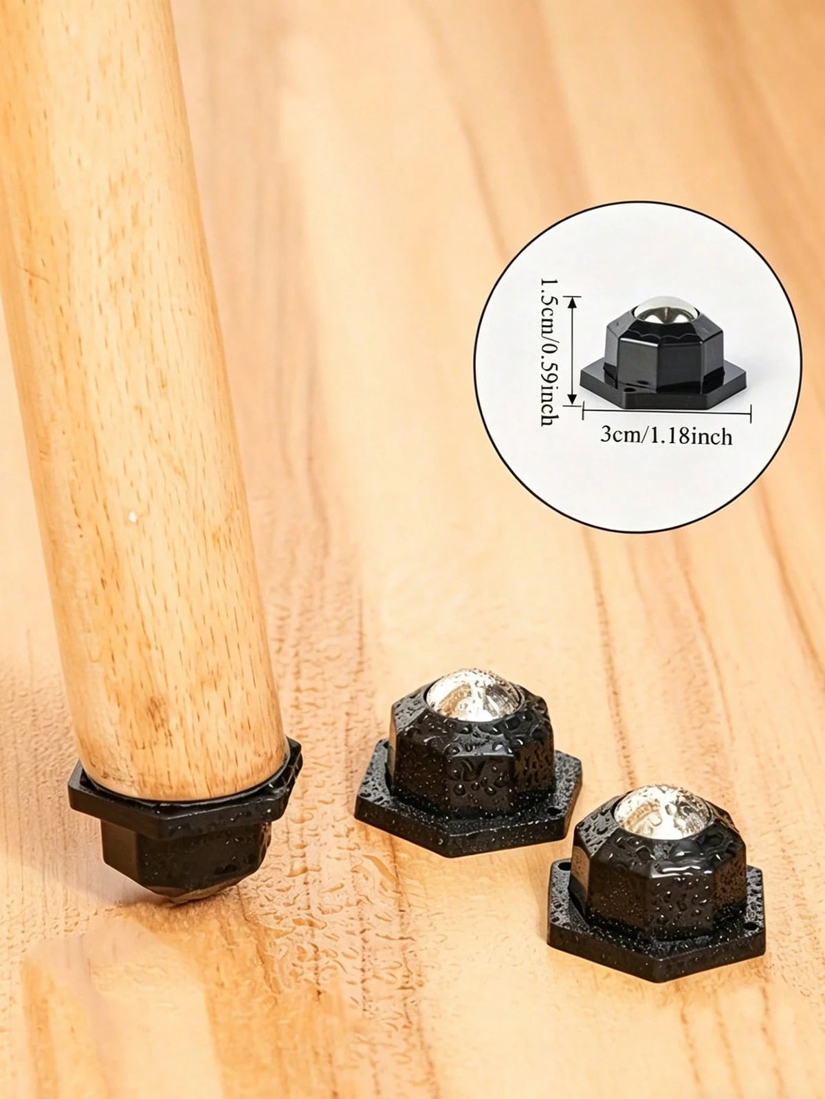 1/4/8pcs 360° Swivel Heavy Duty Mini Casters, Heavy Duty Furniture Moving Wheels, Self-Adhesive Furniture Casters, Smooth Rolling And Easy To Move, No Drilling Required, Quiet Operation, Suitable For