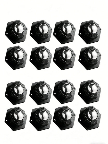 1/4/8pcs 360° Swivel Heavy Duty Mini Casters, Heavy Duty Furniture Moving Wheels, Self-Adhesive Furniture Casters, Smooth Rolling And Easy To Move, No Drilling Required, Quiet Operation, Suitable For