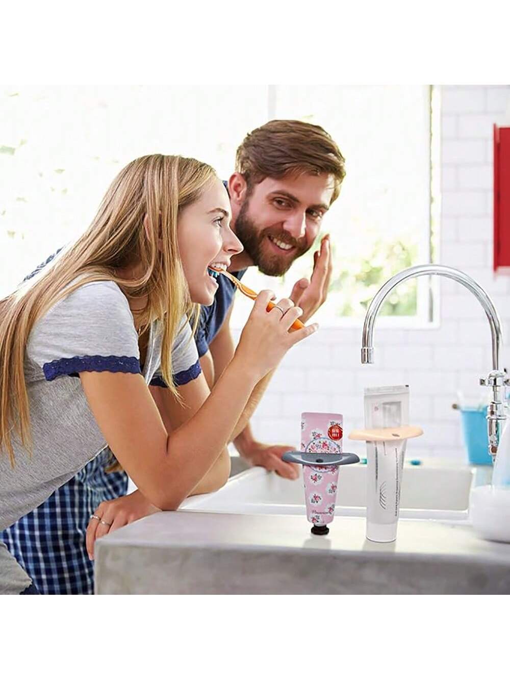 1/4 Creative Manual Toothpaste Squeezer, Also Suitable For Hand Cream, Cosmetics And Fun Toothpaste Holder