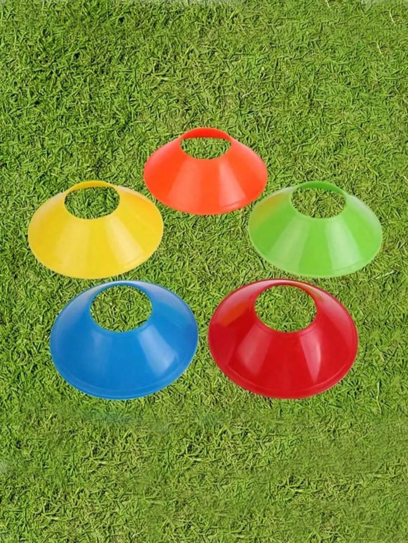 1/5/10/15/20/25/40pcs Round Marker Discs, Soft & Durable Football Training Marker Cones