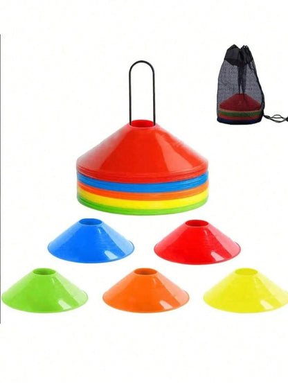 1/5/10/15/20/25/40pcs Round Marker Discs, Soft & Durable Football Training Marker Cones