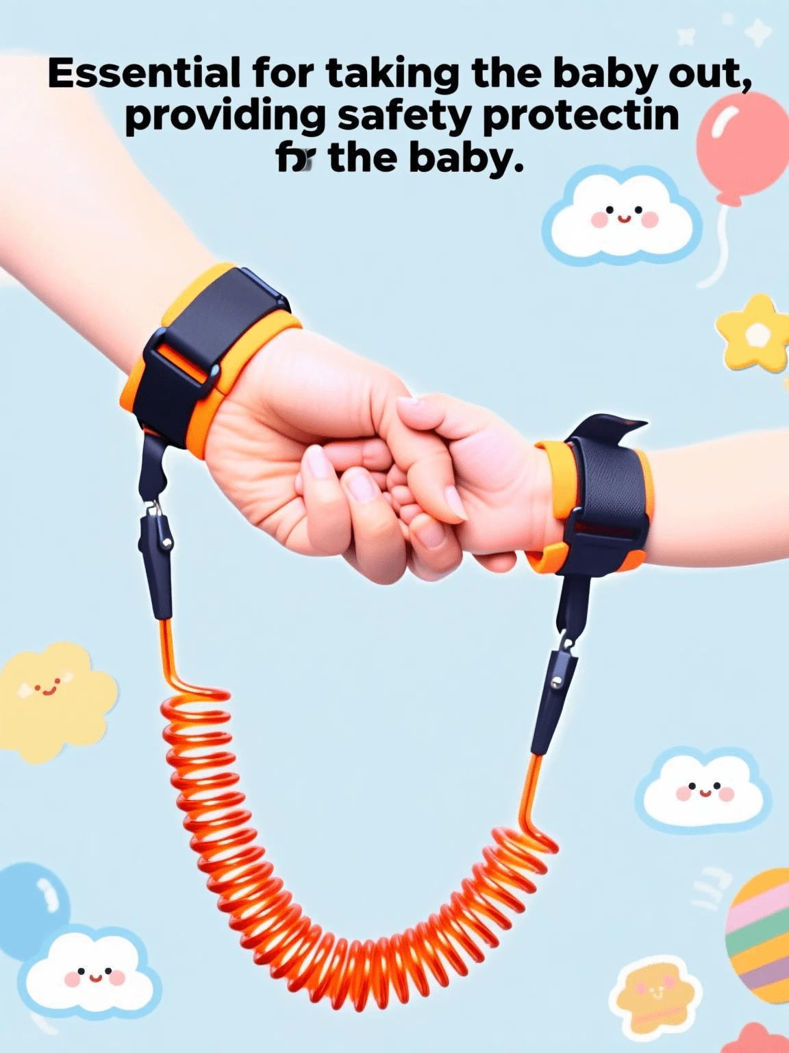 1.5m Anti-Loss Rope For Children, Anti-Loss Safety Wristband, Anti-Lost Baby Leash, Baby Walking Artifact Bracelet, Anti-Loss For Children