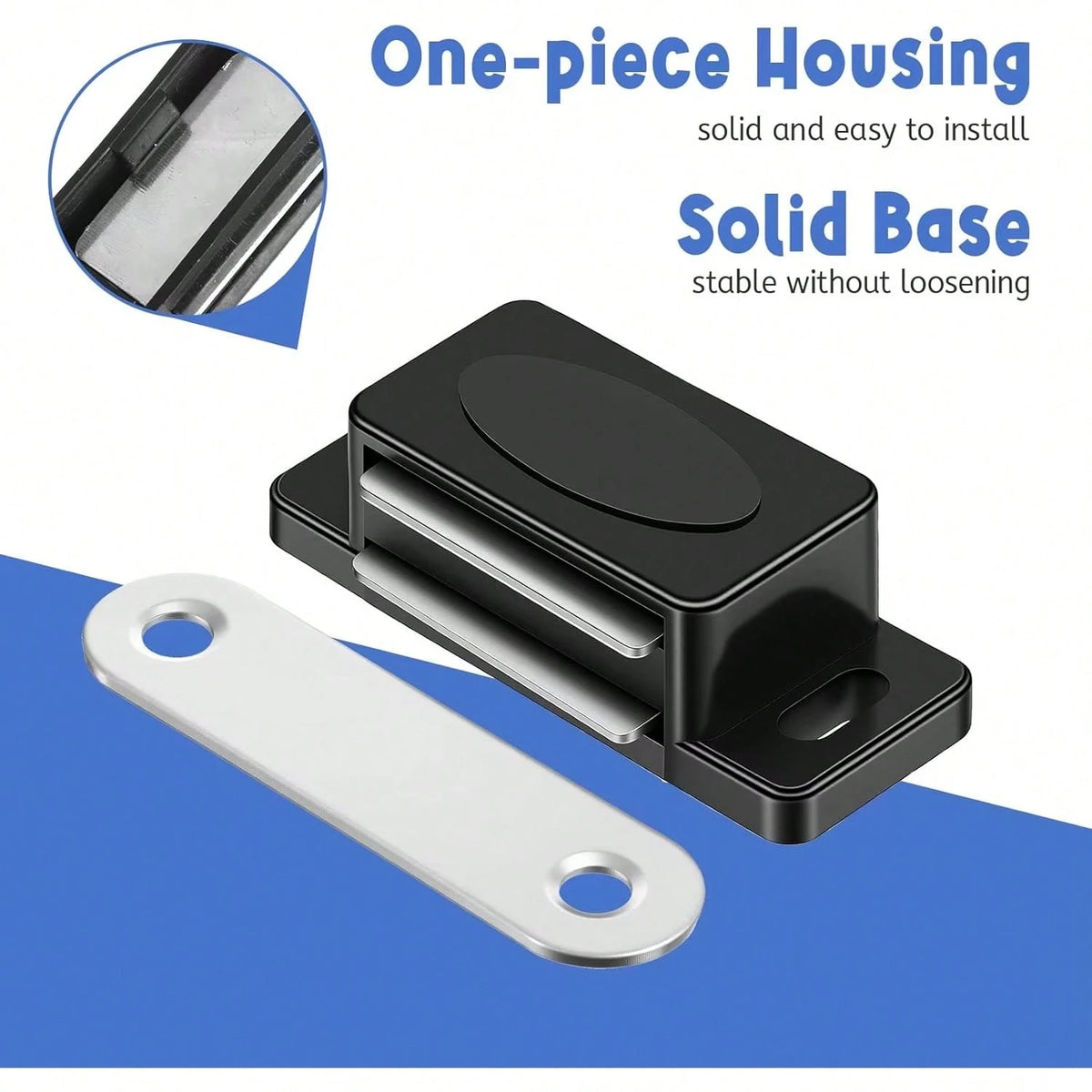 1/5Pcs Cabinet Magnets For Closure, Magnetic Cabinet Door Catch Strong Magnetic For Kitchen Cabinets Bedroom Wardrobe Cabinet Door Catch