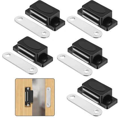 1/5Pcs Cabinet Magnets For Closure, Magnetic Cabinet Door Catch Strong Magnetic For Kitchen Cabinets Bedroom Wardrobe Cabinet Door Catch
