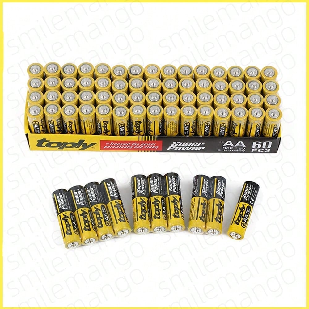 1.5V AA/AAA Disposable Carbon Battery, Suitable For LED Lights, Toys, MP3, Computers, Clocks, Radios, Video Game Consoles, Digital Cameras, Keyboards, And More