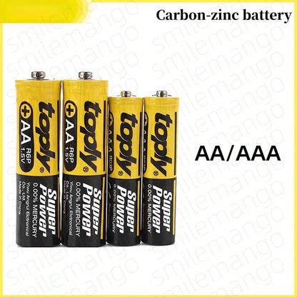 1.5V AA/AAA Disposable Carbon Battery, Suitable For LED Lights, Toys, MP3, Computers, Clocks, Radios, Video Game Consoles, Digital Cameras, Keyboards, And More