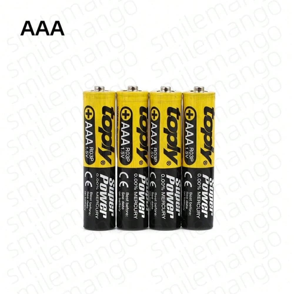 1.5V AA/AAA Disposable Carbon Battery, Suitable For LED Lights, Toys, MP3, Computers, Clocks, Radios, Video Game Consoles, Digital Cameras, Keyboards, And More