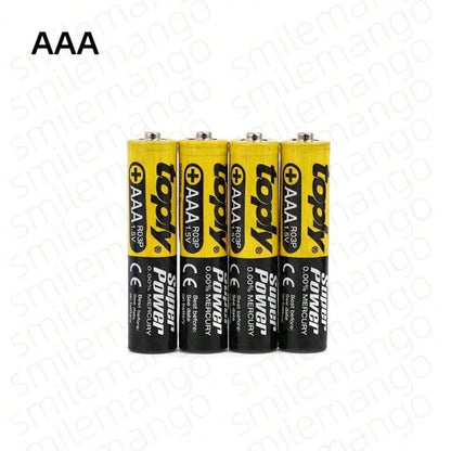 1.5V AA/AAA Disposable Carbon Battery, Suitable For LED Lights, Toys, MP3, Computers, Clocks, Radios, Video Game Consoles, Digital Cameras, Keyboards, And More