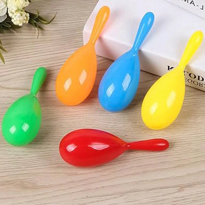 1/6/12pcs Plastic Maracas, Suitable For Birthday Party, Party Favors, Holiday Decorations, Candy Bag Fillers, Random Colors