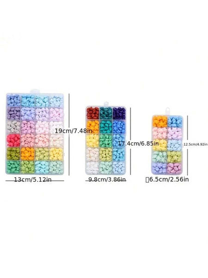 1 Box Of 10/15/24 Grids Wax Sealing Beads Kit, Star Shaped Fire Paint Wax Pellets, Boxed Wax Pellets, Fire Paint Sealing Wax Prints, For Wedding Banquet Invitations, Personalized Gift Box Sealing Wax