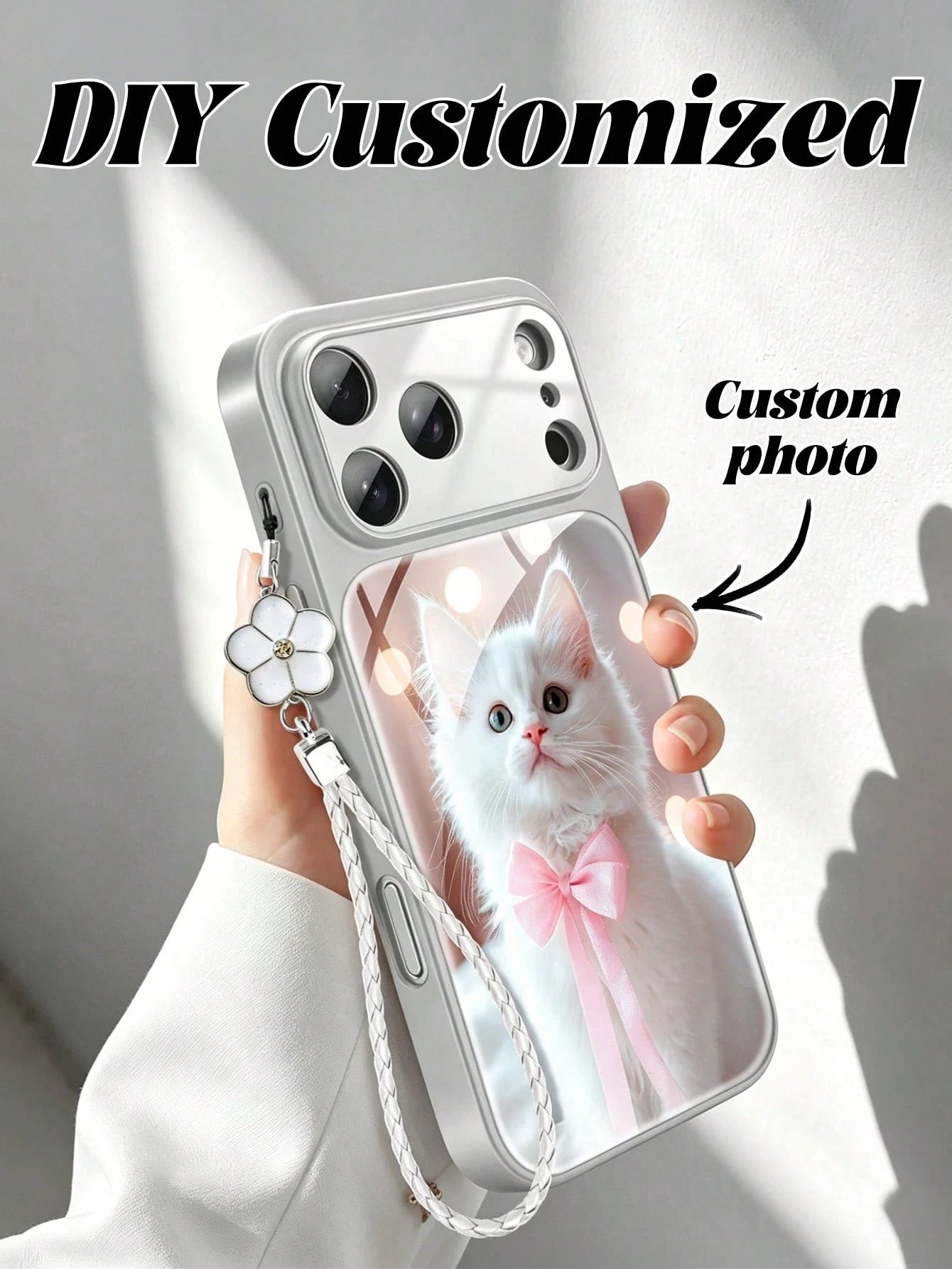 1 Customizable Black Phone Case For Family Couple And Friend Photos, Personalized Customization Cover With Photo, Compatible With 17 Pro Max/17 Air/17 Pro/17 Matte/16/15/14/13 Phone Case, Upgraded Ful