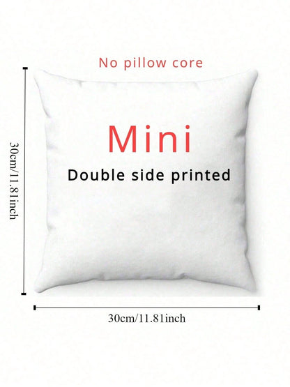 1 DIY Custom Personalized Photo Double-Sided Pillow Cover Sofa Bedroom Home Decoration Holiday Couple Parent-Child Pet Commemoration Father's Day Mother's Day Halloween Valentine's Day Thanksgiving Ea