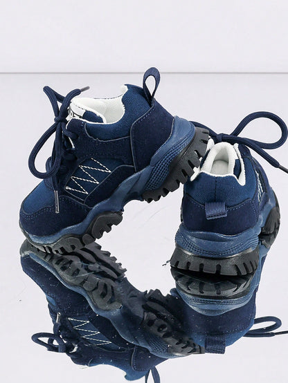 1 Pair Baby Sports Shoes Spring Autumn Fashion New Kids White Sneakers Soft Sole Anti-Slip Boys Casual Skate Shoes Infant Breathable Shoes Soft Upper Breathable Sports Shoes, Suitable For Boys And Gir