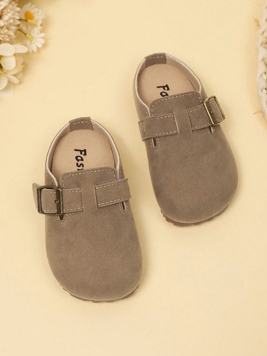1 Pair Kids Anti-Slip Soft Sole Closed Toe Fashion Casual Flat Slippers Suitable For Spring And Summer Outdoor Wear