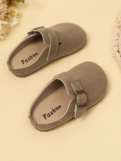 1 Pair Kids Anti-Slip Soft Sole Closed Toe Fashion Casual Flat Slippers Suitable For Spring And Summer Outdoor Wear