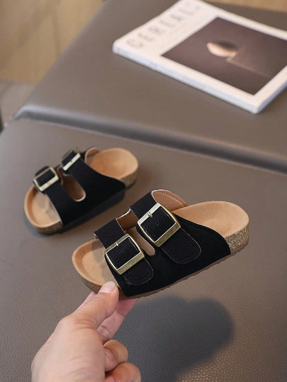 1 Pair Kids Summer Slippers, Anti-Slip Casual Indoor/Outdoor Sandals, Boys & Girls