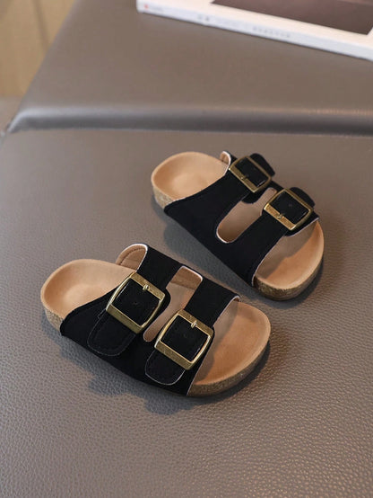 1 Pair Kids Summer Slippers, Anti-Slip Casual Indoor/Outdoor Sandals, Boys & Girls