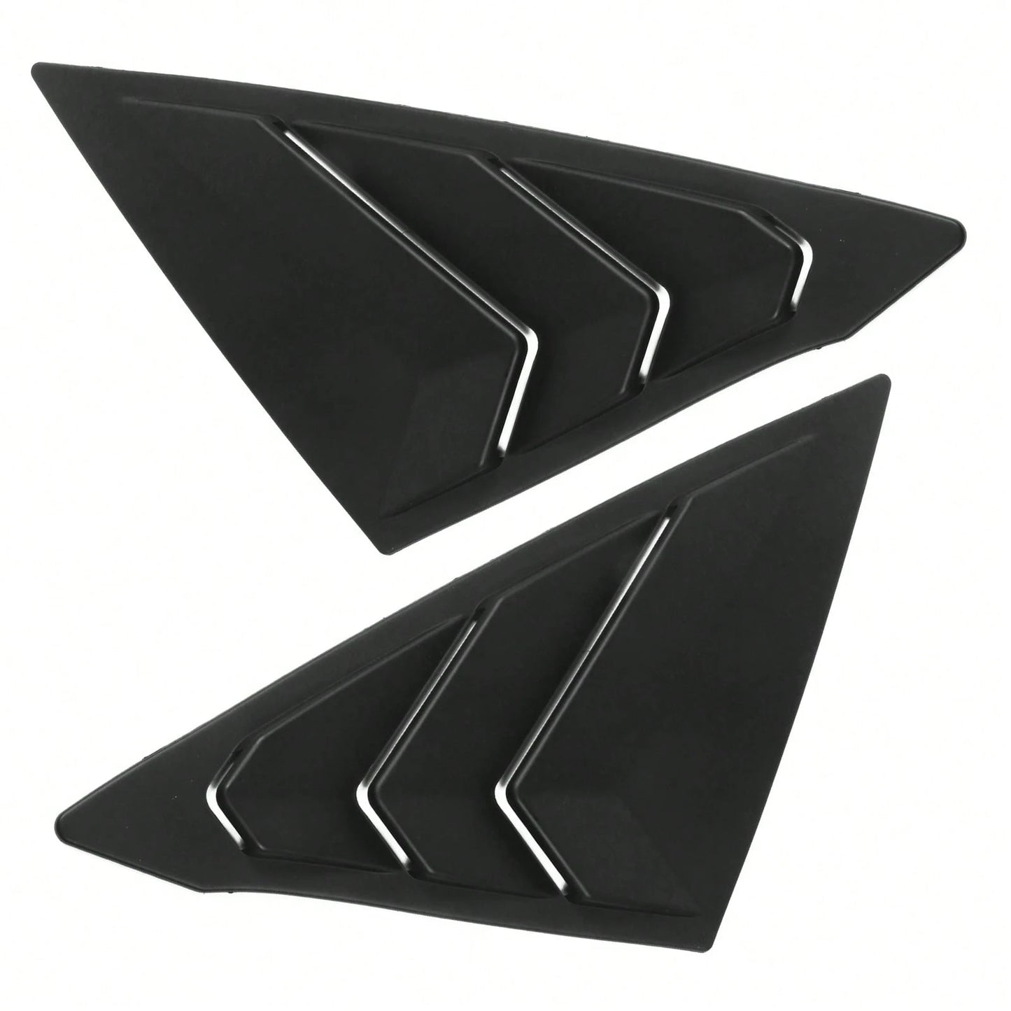 1 Pair Window Louver Compatible With Honda Civic 2022-2025 11th Gen 4-Door Sedan, Matte Black ABS Plastic Side Vent Window Scoop Louver Cover Trim Pair By Ikon Motorsports