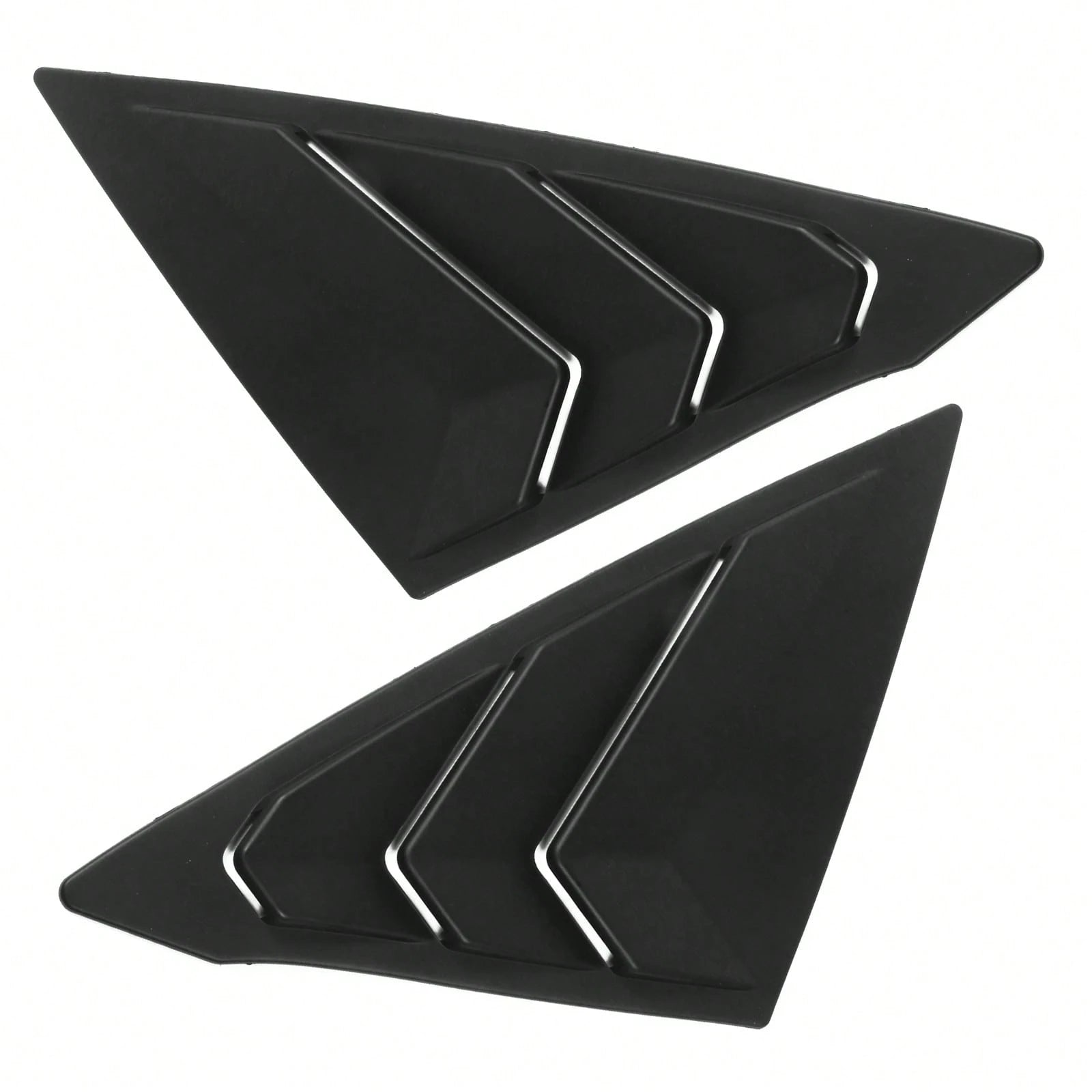 1 Pair Window Louver Compatible With Honda Civic 2022-2025 11th Gen 4-Door Sedan, Matte Black ABS Plastic Side Vent Window Scoop Louver Cover Trim Pair By Ikon Motorsports
