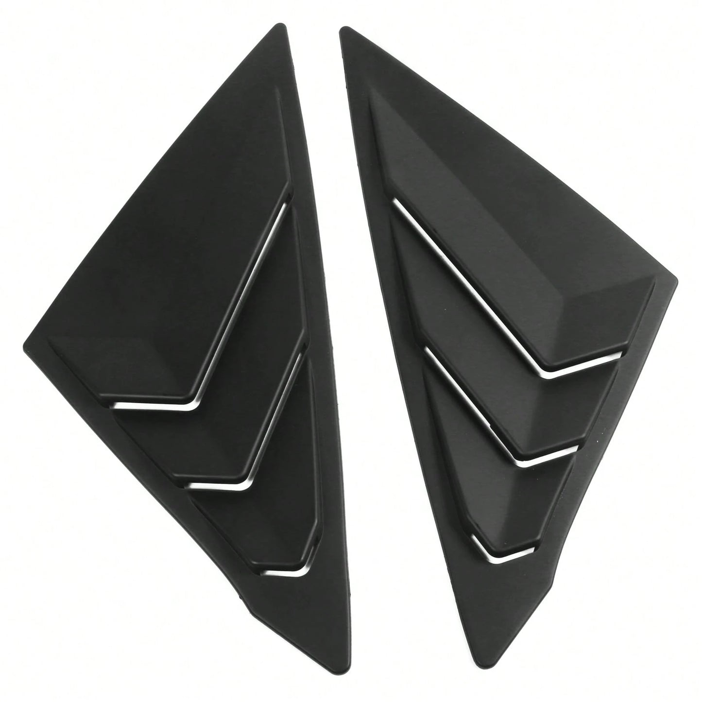 1 Pair Window Louver Compatible With Honda Civic 2022-2025 11th Gen 4-Door Sedan, Matte Black ABS Plastic Side Vent Window Scoop Louver Cover Trim Pair By Ikon Motorsports
