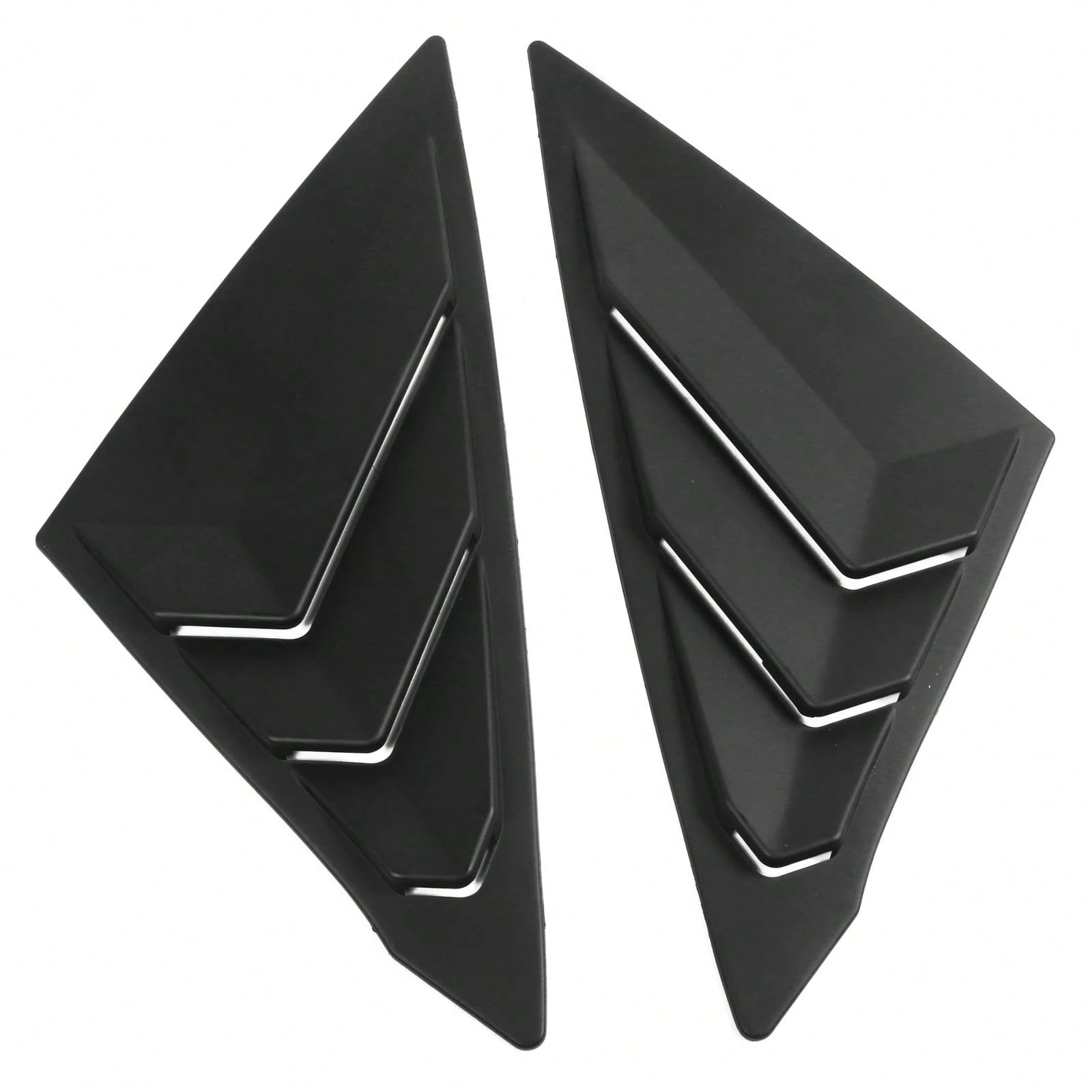 1 Pair Window Louver Compatible With Honda Civic 2022-2025 11th Gen 4-Door Sedan, Matte Black ABS Plastic Side Vent Window Scoop Louver Cover Trim Pair By Ikon Motorsports