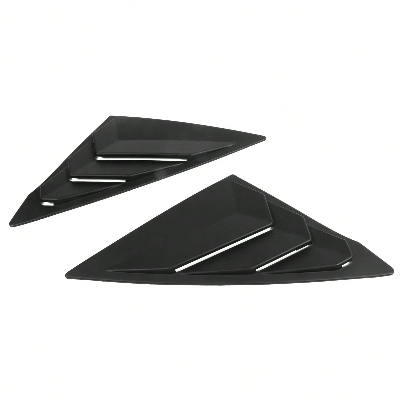 1 Pair Window Louver Compatible With Honda Civic 2022-2025 11th Gen 4-Door Sedan, Matte Black ABS Plastic Side Vent Window Scoop Louver Cover Trim Pair By Ikon Motorsports