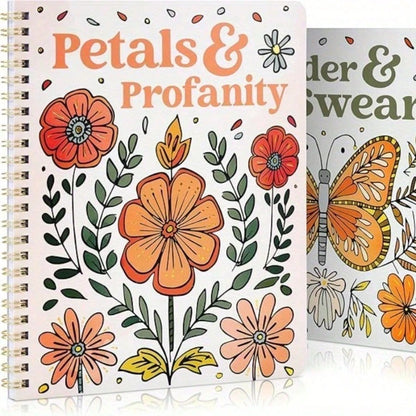 1 Picture Book- A Fun Coloring Book With Floral Patterns, Bringing Endless Laughter- The Perfect Gift For Ladies