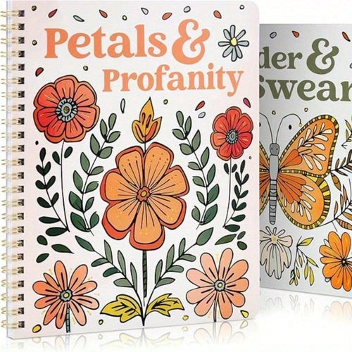 1 Picture Book- A Fun Coloring Book With Floral Patterns, Bringing Endless Laughter- The Perfect Gift For Ladies