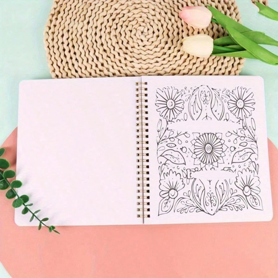 1 Picture Book- A Fun Coloring Book With Floral Patterns, Bringing Endless Laughter- The Perfect Gift For Ladies