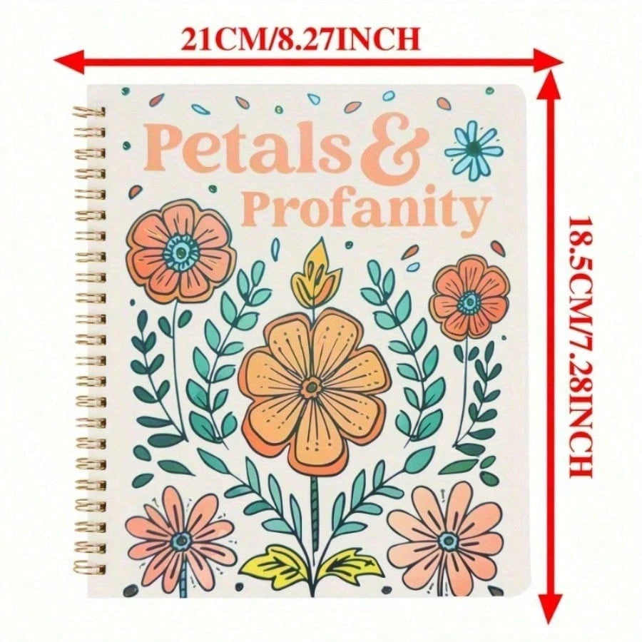 1 Picture Book- A Fun Coloring Book With Floral Patterns, Bringing Endless Laughter- The Perfect Gift For Ladies