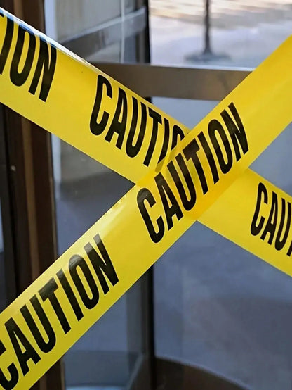 1 Roll 2500cm Yellow Halloween Caution Tape, Suitable For Birthday, Confirmation, General Celebrations, Party Supplies, Carnival, Construction Themed Events, Halloween And More- Non-Adhesive Polyethy