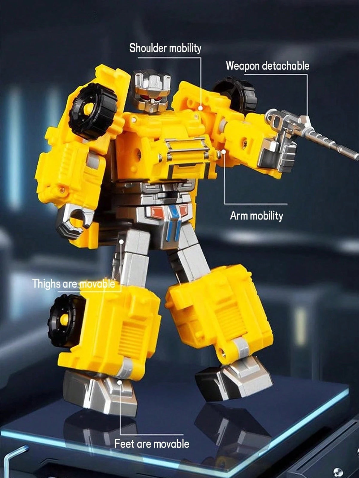 1 Set 7-In-1 Alloy Land-Air-Sea Transforming Mecha- Tank/Plane/Aircraft Carrier 2-Mode Combo Robot, Boys Collectible Educational Assembly Toy, Premium Gift Box Holiday Present