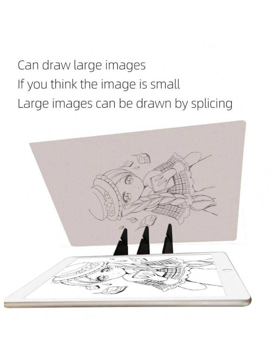 1 Set Creative Drawing & Sketching Tools Kit With Projection Board- Compatible With Phones And Tablets, Suitable For Artists, Painting Lovers, Portable Optical Drawing Projection Tool, Christmas, New