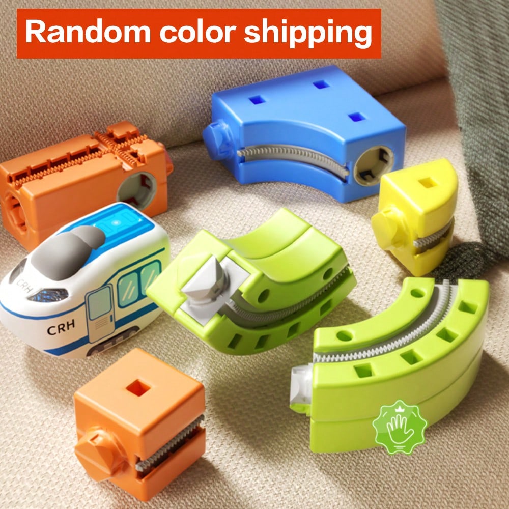 1 Set DIY Multi-Function 3D Building Block Track Set Train Toy, Includes Train And Traffic Signs, STEM Toy, Creative Building Block Track Car, Electric Track Car, Suitable For Boys And Girls, Christma