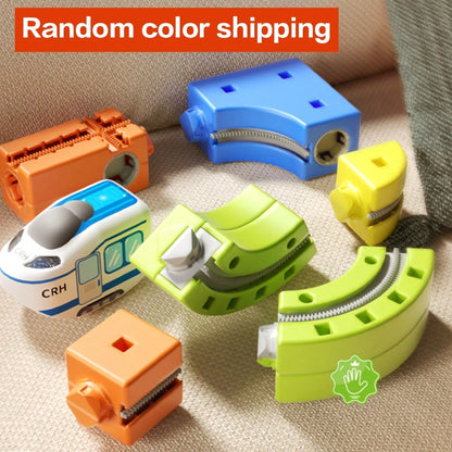 1 Set DIY Multi-Function 3D Building Block Track Set Train Toy, Includes Train And Traffic Signs, STEM Toy, Creative Building Block Track Car, Electric Track Car, Suitable For Boys And Girls, Christma