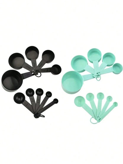 1 Set Of 10,Measuring Cups & Spoons Set,Kitchen Aid Measuring Cups And Spoons,Stackable Cups And Spoons,Kitchen Gadgets For Cooking & Baking