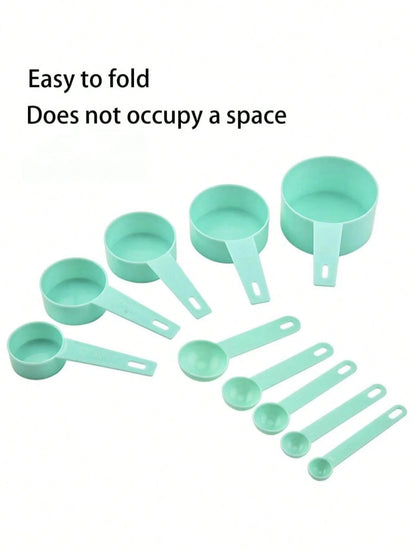 1 Set Of 10,Measuring Cups & Spoons Set,Kitchen Aid Measuring Cups And Spoons,Stackable Cups And Spoons,Kitchen Gadgets For Cooking & Baking