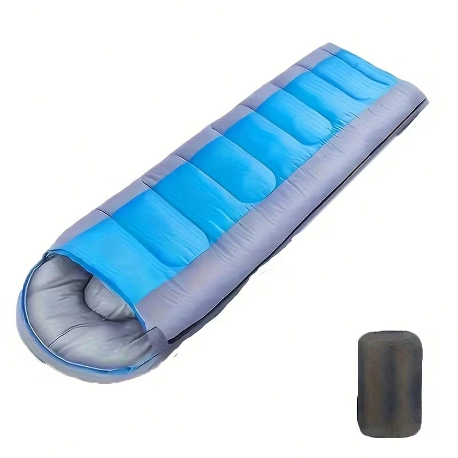 1 Set Of 3-Pound Thickened Insulated Sleeping Bag With Hood, Outdoor Adult Camping Sleeping Bag, Includes Storage Bag