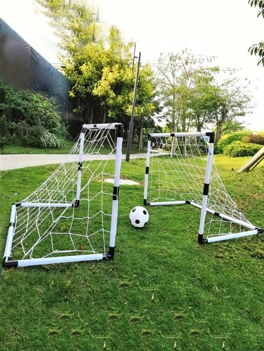 1 Set Of Portable Pop-Up Soccer Goals, Dribbling And Air Pumps, Youth Training Equipment, Soccer Targets, Soccer Goal Practice Equipment, Indoor/Outdoor Sports Games, The Best Gift For Sports Enthusia