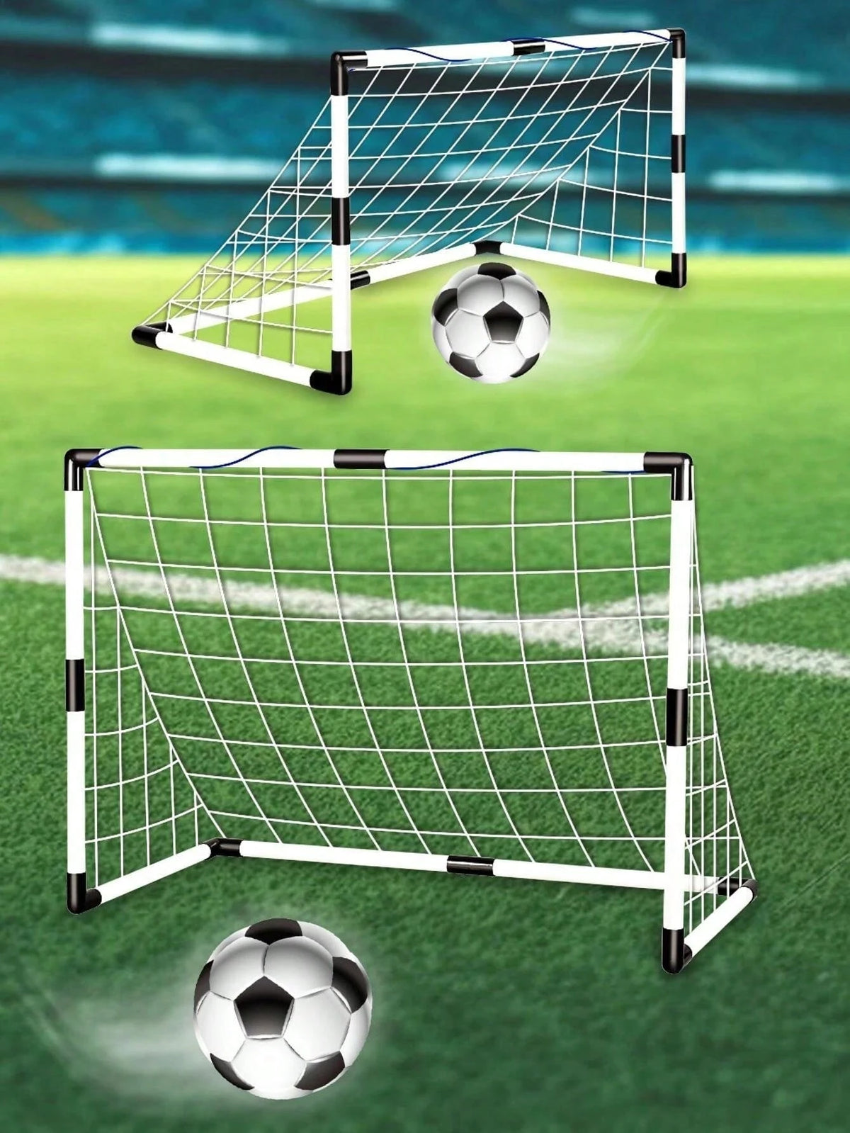 1 Set Of Portable Pop-Up Soccer Goals, Dribbling And Air Pumps, Youth Training Equipment, Soccer Targets, Soccer Goal Practice Equipment, Indoor/Outdoor Sports Games, The Best Gift For Sports Enthusia
