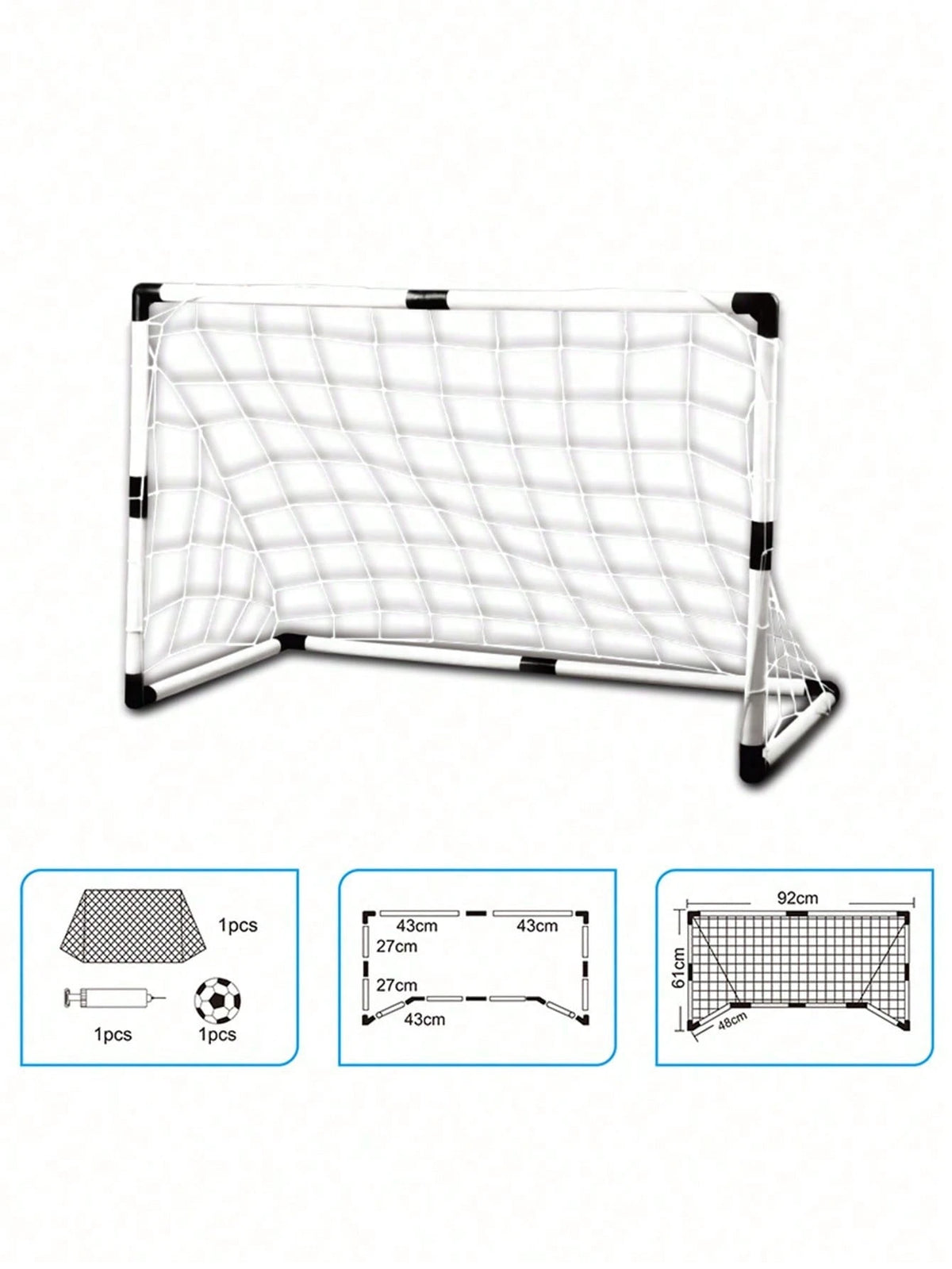 1 Set Of Portable Pop-Up Soccer Goals, Dribbling And Air Pumps, Youth Training Equipment, Soccer Targets, Soccer Goal Practice Equipment, Indoor/Outdoor Sports Games, The Best Gift For Sports Enthusia
