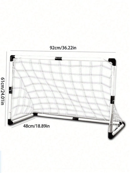 1 Set Of Portable Pop-Up Soccer Goals, Dribbling And Air Pumps, Youth Training Equipment, Soccer Targets, Soccer Goal Practice Equipment, Indoor/Outdoor Sports Games, The Best Gift For Sports Enthusia
