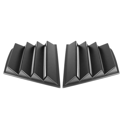 1 Set Side Louver Compatible With 2011-2023 Dodge Charger, V1 Style Matte Black PP Window Vents Guards, 2012 2013 2014 2015 2016 2017 2018 2019 2020 By Ikon Motorsports
