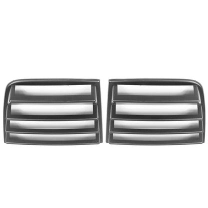 1 Set Side Louver Compatible With 2011-2023 Dodge Charger, V1 Style Matte Black PP Window Vents Guards, 2012 2013 2014 2015 2016 2017 2018 2019 2020 By Ikon Motorsports
