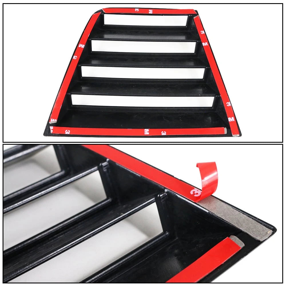 1 Set Side Louver Compatible With 2011-2023 Dodge Charger, V1 Style Matte Black PP Window Vents Guards, 2012 2013 2014 2015 2016 2017 2018 2019 2020 By Ikon Motorsports