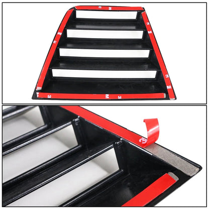 1 Set Side Louver Compatible With 2011-2023 Dodge Charger, V1 Style Matte Black PP Window Vents Guards, 2012 2013 2014 2015 2016 2017 2018 2019 2020 By Ikon Motorsports