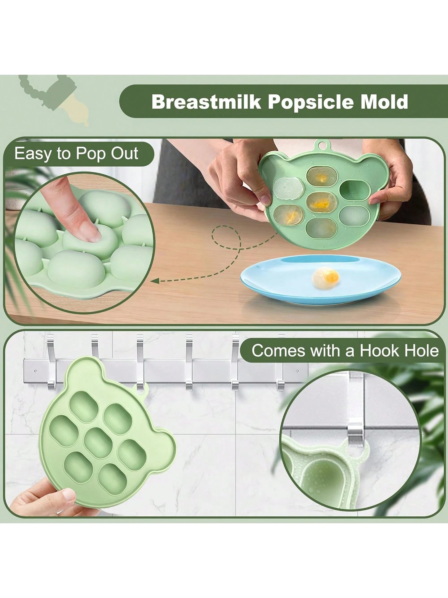 1 Teddy Bear, Paired With 1 Small Bear Baby Food Box Ice Cube Holder, Baby Fruit And Vegetable Food Maker, Silicone Feeding Set, Baby Food Toothy