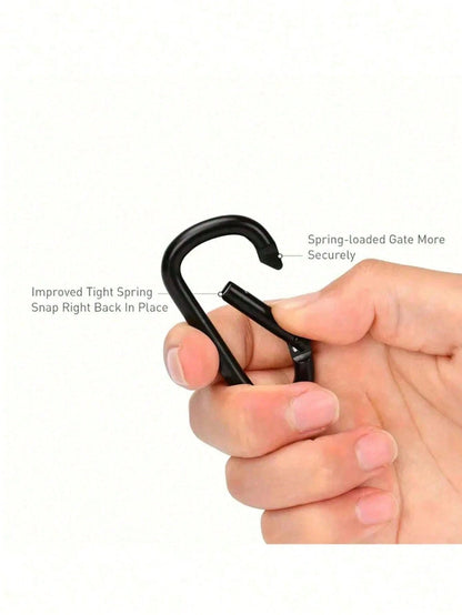 10/1pc D-Shaped High-Quality Aluminum Alloy Carabiner, DIY Carabiner, Accessories And Keychain, Backpack Decorative Buckle, Suitable For Outdoor Climbing Backpacks And Daily Wear, Lightweight And Vers