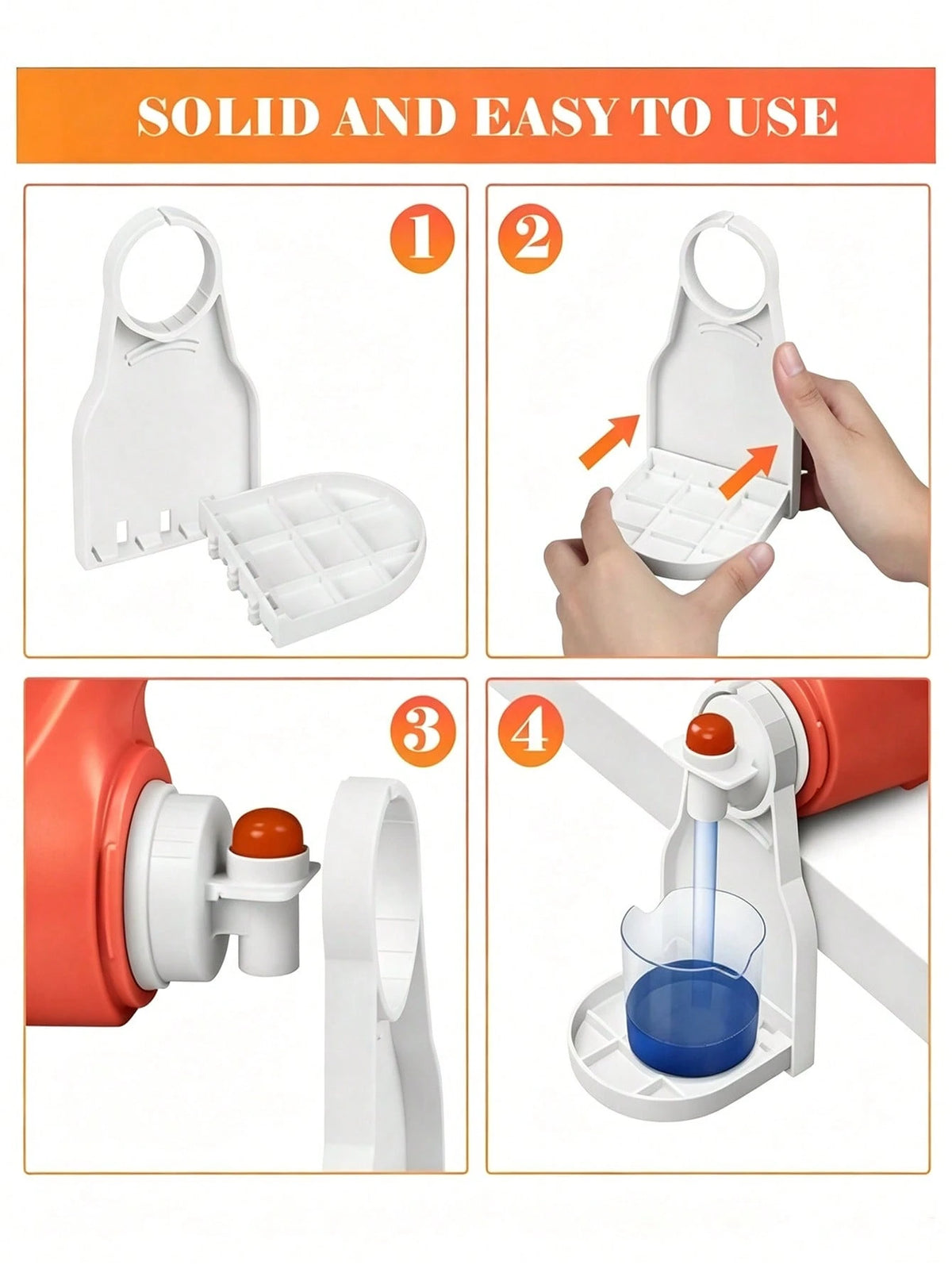 10/1pc Foldable Laundry Detergent Cup Holder, Prevents Liquid Spillage And Dripping, Practical Support Rack For Laundry Area, Home Laundry Accessory, Suitable For Balcony, Laundry Room, Indoor Daily U